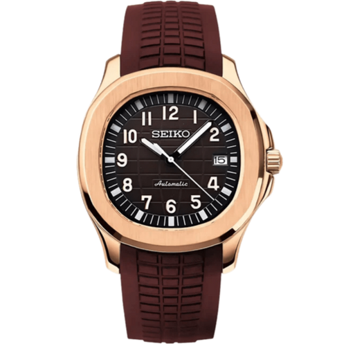 Seiko Aquanaut Rose Gold Mod - Chocolate - Tempus Mods