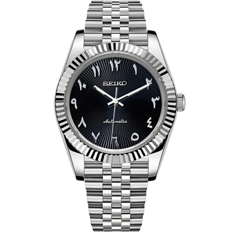 Seiko Datejust Arabic Mod - Black - Tempus Mods