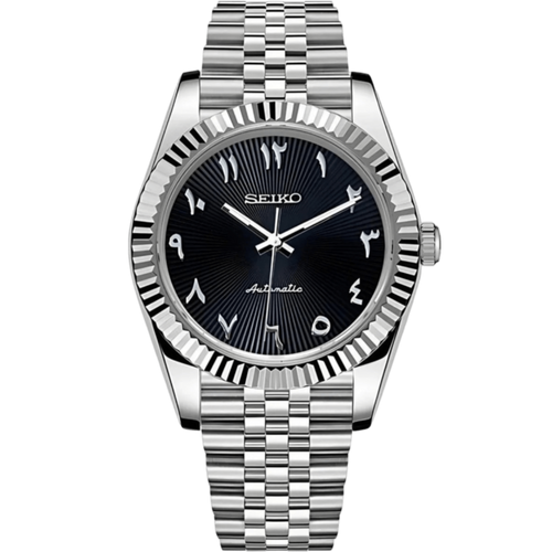 Seiko Datejust Arabic Mod - Black - Tempus Mods
