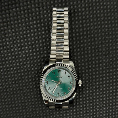 Seiko Datejust Arabic Mod - Green - Tempus Mods