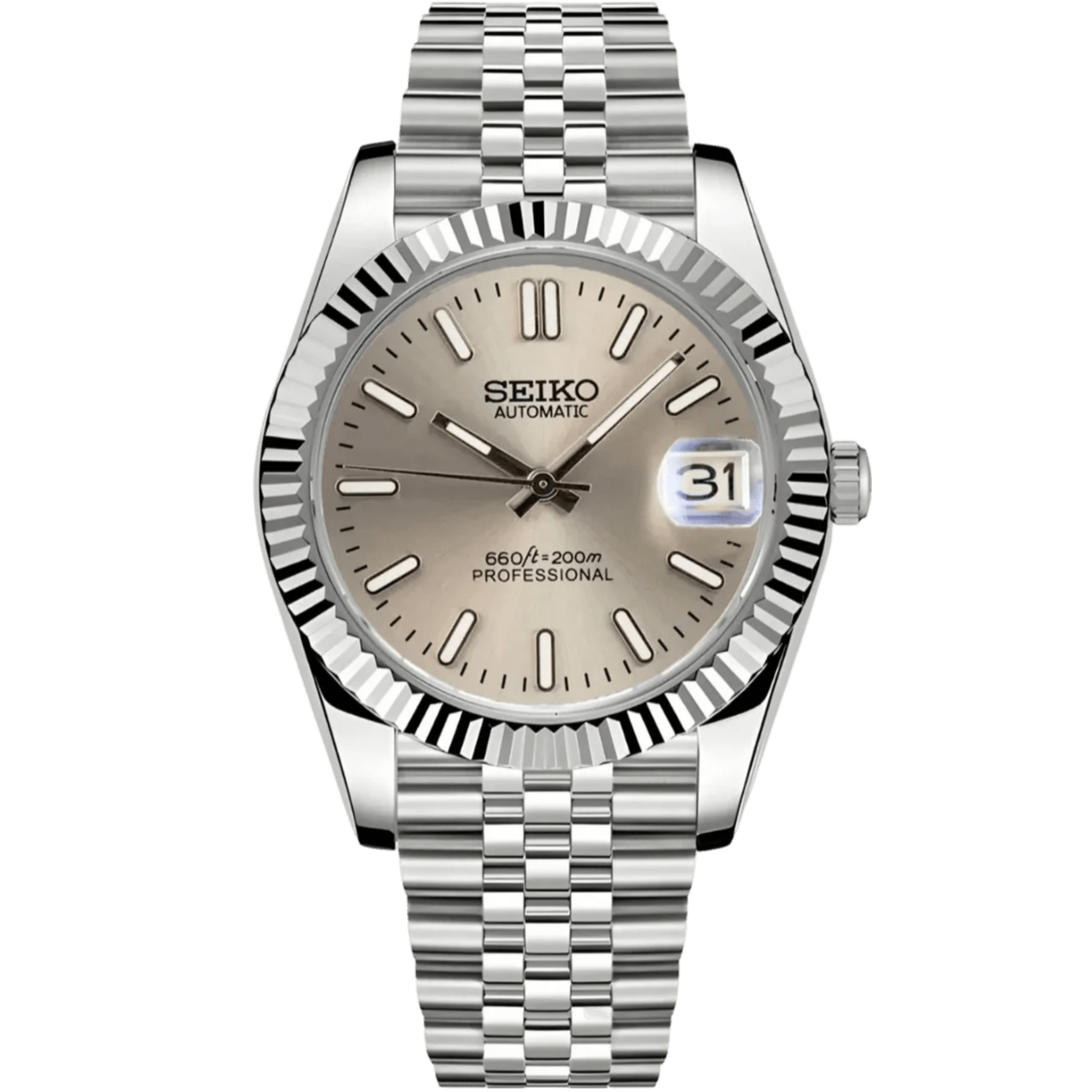 Seiko Datejust Mod - Grey - Tempus Mods