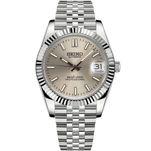 Seiko Datejust Mod - Grey - Tempus Mods