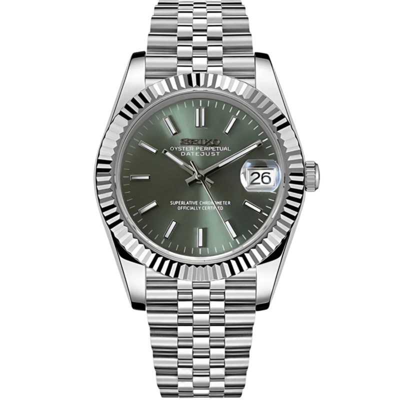 Seiko Datejust Mod - Olive - Tempus Mods