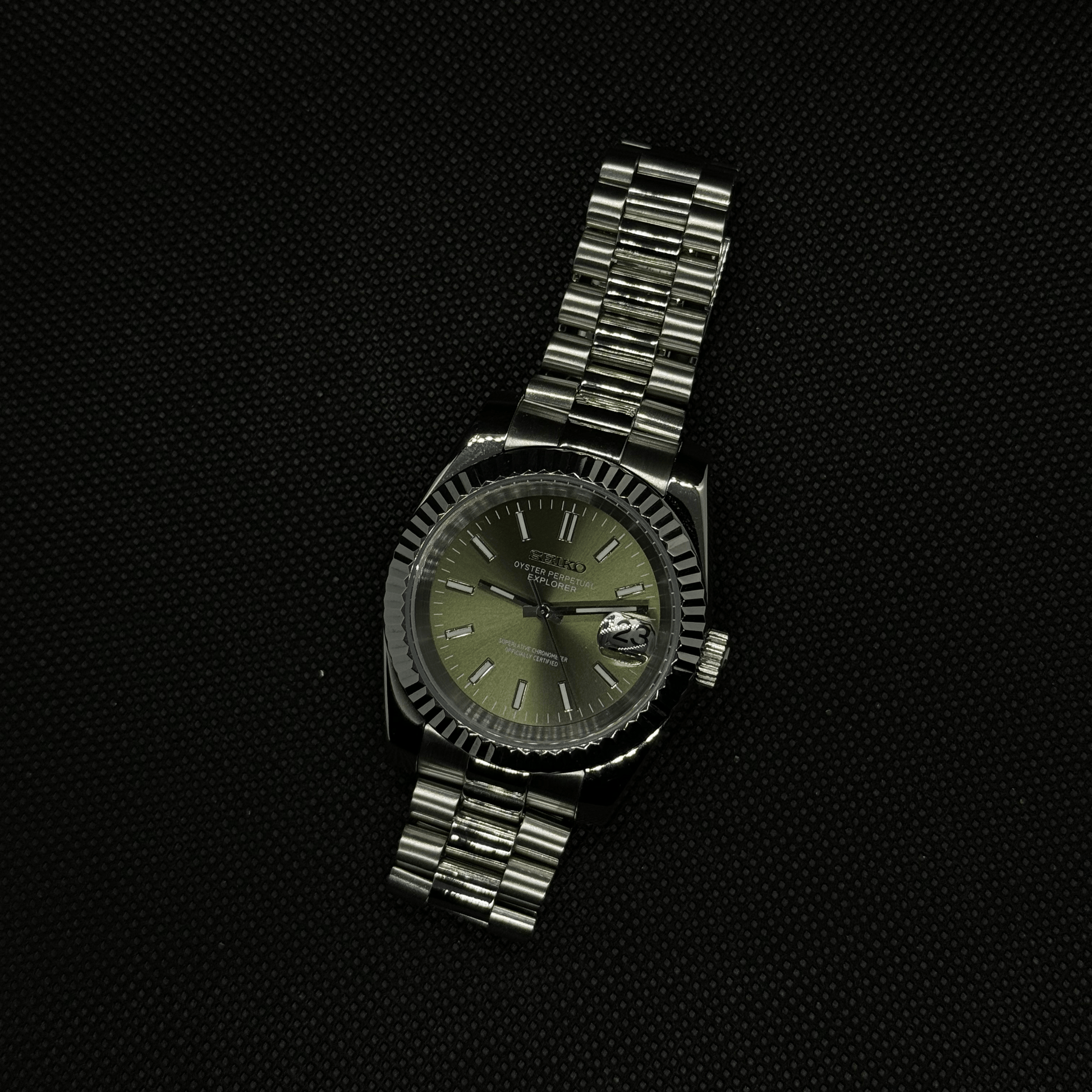 Seiko Datejust Mod - Olive - Tempus Mods
