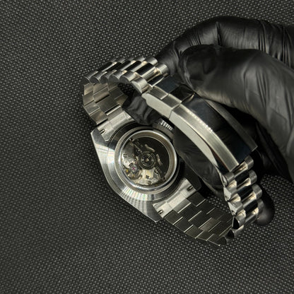 Seiko Datejust Roman Mod - Navy Blue - Tempus Mods