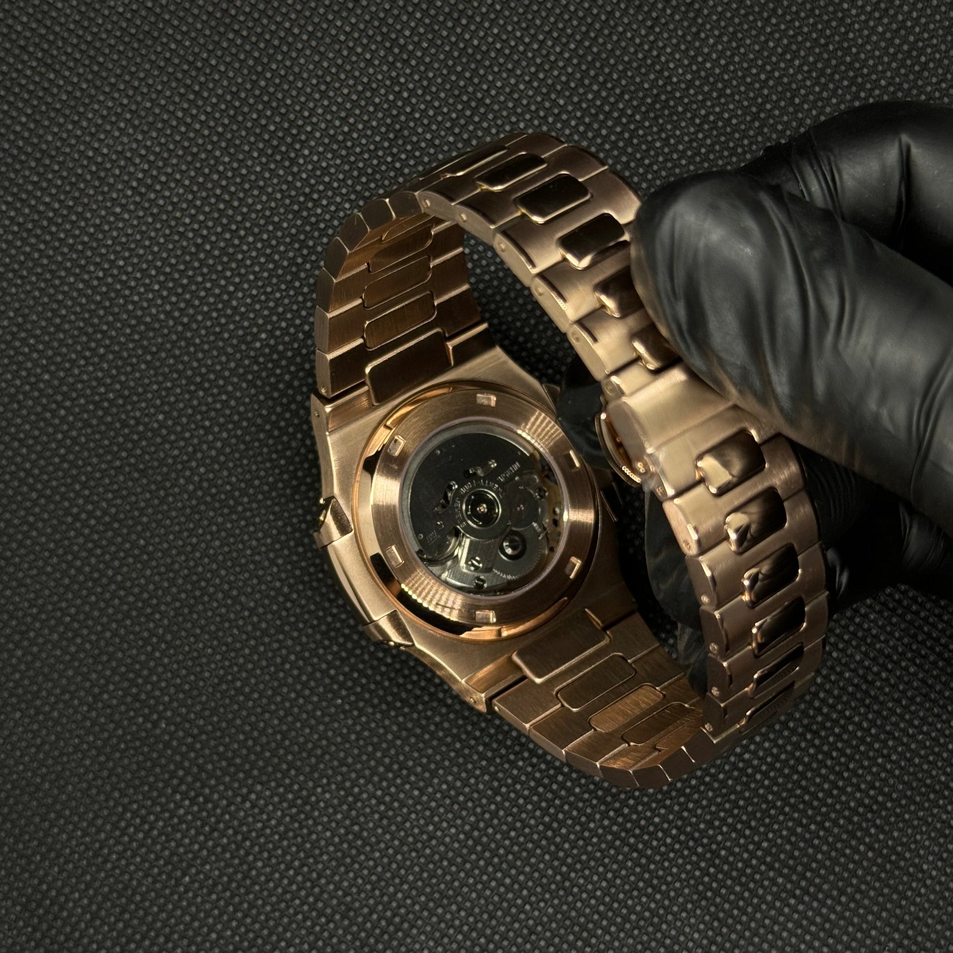 Seiko Nautilus Rose Gold Mod - Chocolate - Tempus Mods