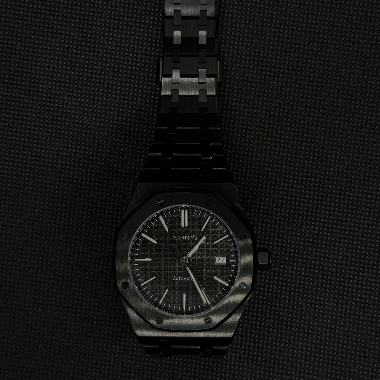 Seiko Royal Oak Mod - All Black - Tempus Mods