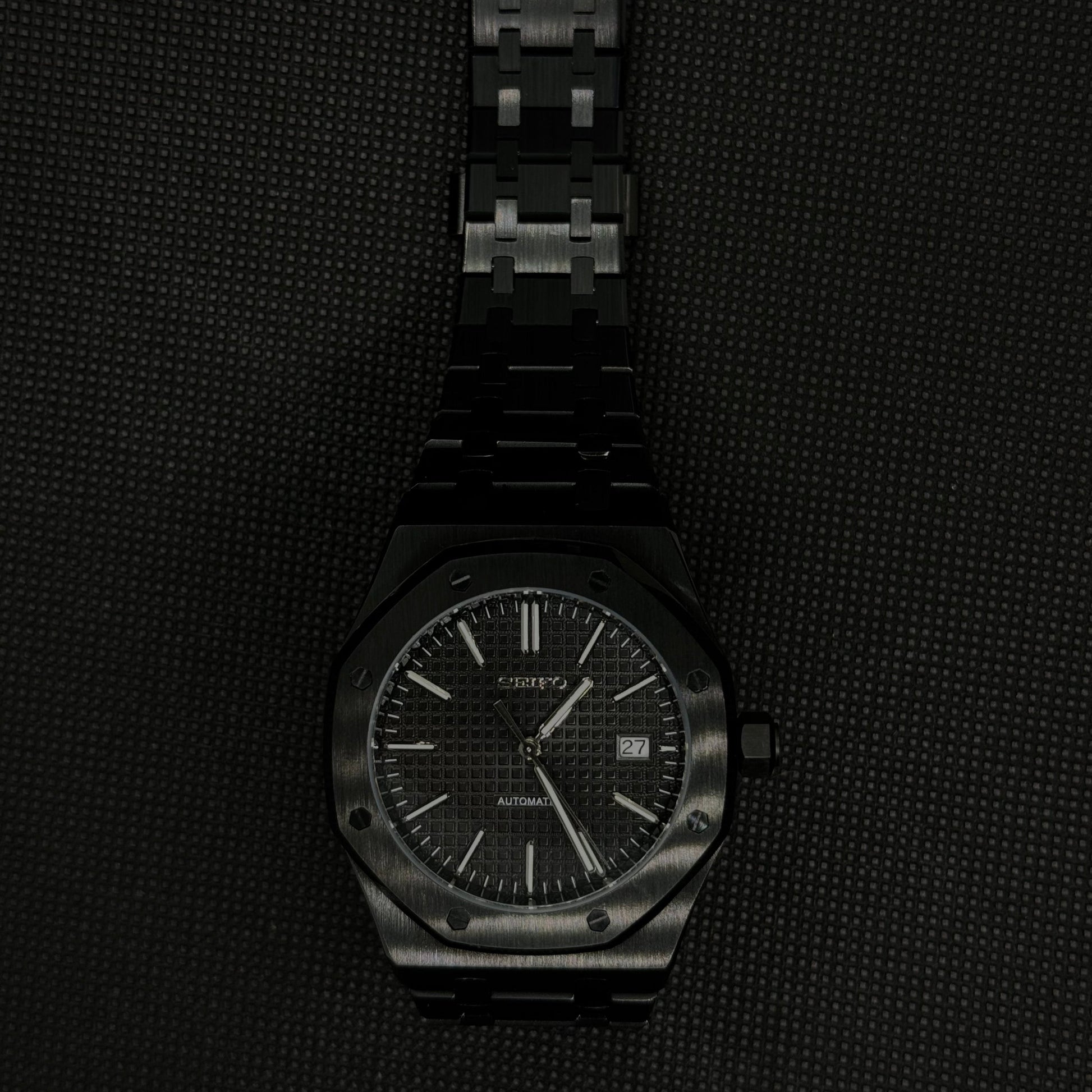 Seiko Royal Oak Mod - All Black - Tempus Mods