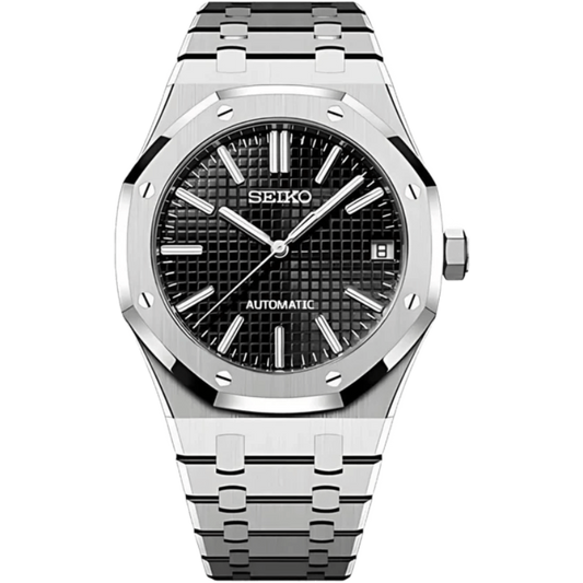 Seiko Royal Oak Mod - Black - Tempus Mods