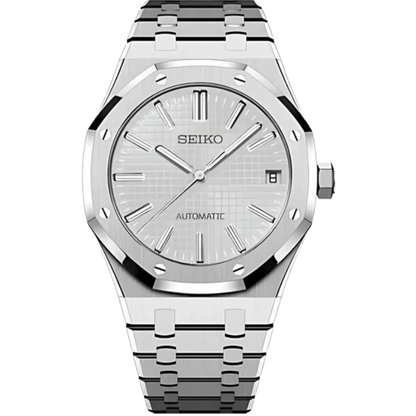 Seiko Royal Oak Mod - White - Tempus Mods