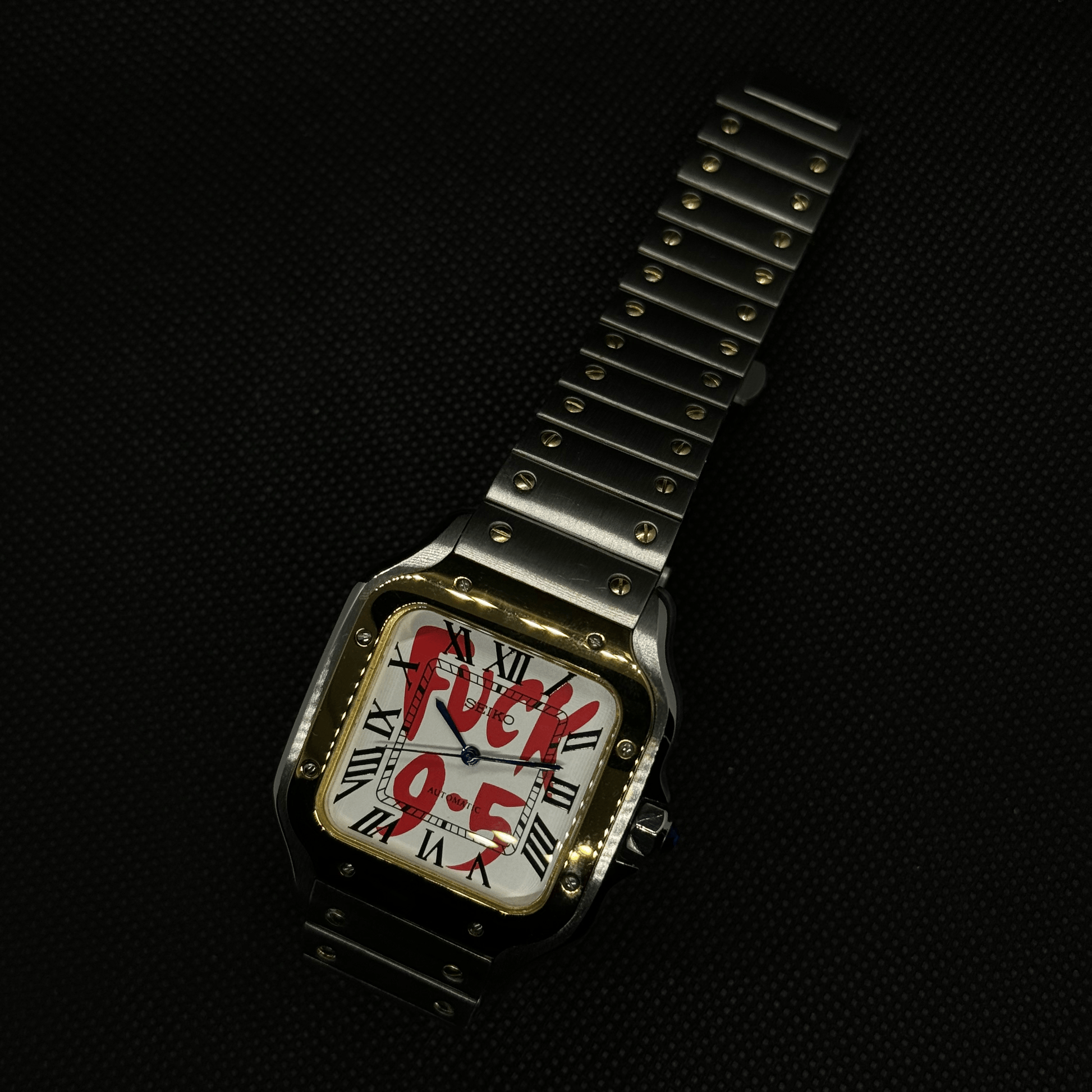 Seiko Santos F*ck 9 - 5 Mod Two - Tone - White - Tempus Mods