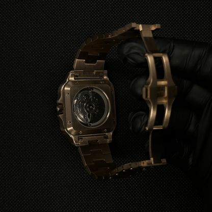 Seiko Santos Rose Gold Mod - White - Tempus Mods