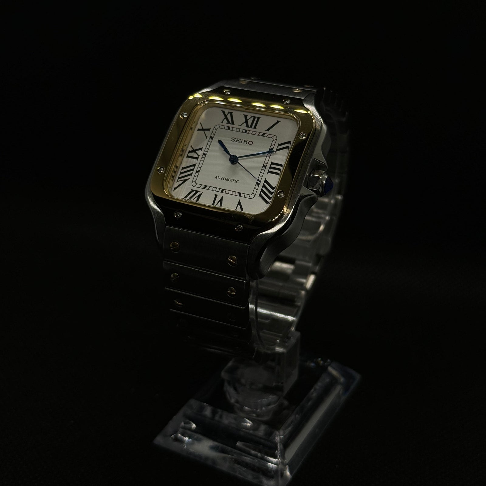 Seiko Santos Two-Tone Mod - White – Tempus Mods